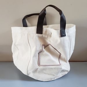 Thirty-One Tote with a Home Embroidered on the Front